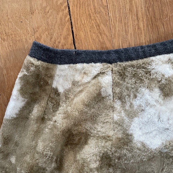 Vintage 70s Western Cow Print Faux Fur Wrap Skirt - Picture 5 of 8